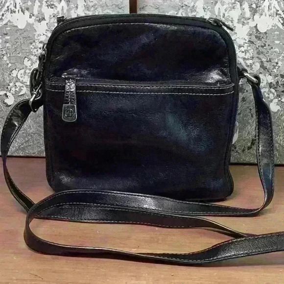 Giani Bernni Black Leather Crossbody bag - Picture 3 of 10